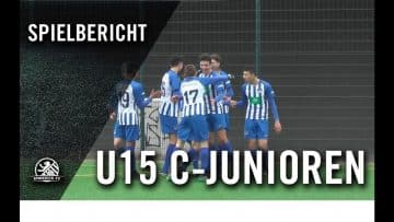 1. FC Union Berlin U15 – Hertha BSC U15 (18. Spieltag, U15 C-Junioren, Regionalliga)