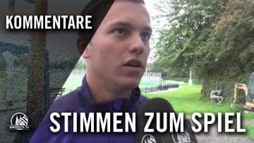 A. Drache (Trainer SV Menden U17) und S. Köppchen (Jugendleiter TSV Alemannia Aachen) – Stimmen