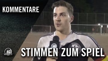 Alexander Baron (Vowärts Spoho 98) und Christoph Eifel (RSV Rath-Heumar) – Die Stimmen zum Spiel