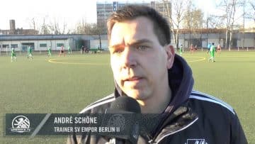 Andrè Schöne (Trainer SV Empor Berlin II) und Maxim Marinov (SV Pfefferwerk) – Die Stimmen zum Spiel