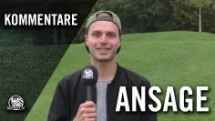 Ansage von Alexander Blocher (SG Bruchköbel) | MAINKICK.TV