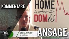 Ansage von Leon Binder (1. FC Köln II) | RHEINKICK.TV