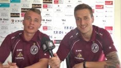 Ansage von Lukas Rehbein und Martin Zurawsky (beide BFC Dynamo) zum DFB-Pokalspiel | SPREEKICK.TV