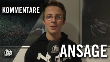 Ansage von Mathis Rieck (Altona 93, U15 C-Junioren) | ELBKICK.TV