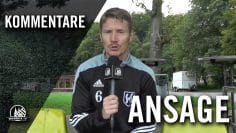 Ansage von Tobias Balduan (SV Schlebusch) zum Spiel gegen den Heiligenhauser SV | RHEINKICK.TV