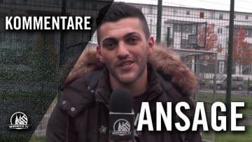 Ansage von Tugay Düzelten (Sportvereinigung Porz) | RHEINKICK.TV