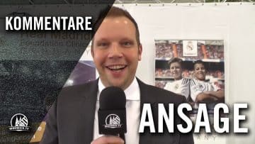 Ansage von Wolff-Christoph Fuss (Fußballkommentator) | RHEINKICK.TV