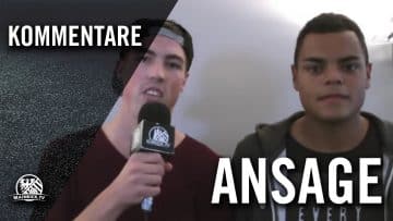 Ansage von Yannik Leiner und Joel Faber (beide SG Villmar/Aumenau) | MAINKICK.TV