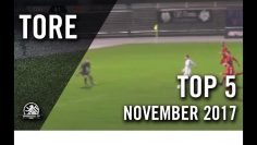 Athletik, Freche Freistöße und geschmeidige Lupfer! – TOP 5 Tore – November 2017