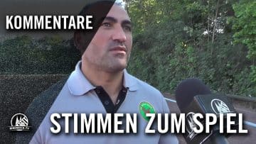 Ayhan Üc (Trainer SV Botan) und Erton Inam (Trainer FC Energie 2008) – Die Stimmen zum Spiel