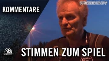 B.Zuch (Kaulsdorf) und G.Kinran (Hellas) – Die Stimmen zum Spiel | SPREEKICK.TV