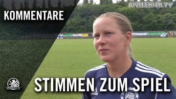 Constanze Heß (BW Berlin) und Nathalie Klefisch (1.FC Union) – Stimmen zum Spiel  | SPREEKICK.TV