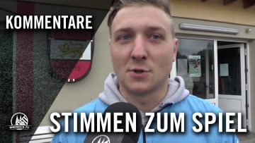 D. Monegel (Trainer SV Weiden, U15) und S. Müller (Trainer Telekom-Post-SG, U15) – Stimmen