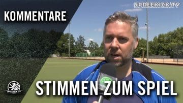Daniel Sommerfeld (1.FC Schöneberg) und Stephan Haake (Britz 09) – Stimmen zum Spiel | SPREEKICK.TV
