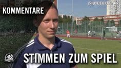 Daniel Wolfram (SV Empor Berlin) und Maik Hauke (1.FC Frankfurt) – Stimmen zum Spiel | SPREEKICK.TV