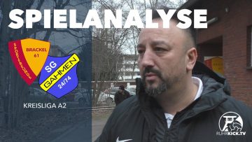 Die Spielanalyse | SF Brackel 61 – SG Gahmen 24/74 (18. Spieltag, Kreisliga A2)