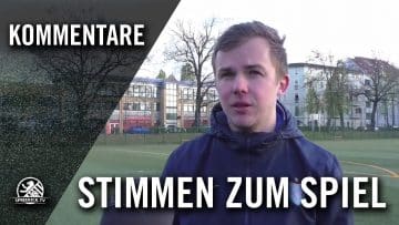Die Stimme zum Spiel (1. FC Union Berlin II – FC Viktoria 1889 Berlin, U17 B-Junioren, Verbandsliga)