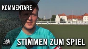 Die Stimme zum Spiel (Blau-Weiß Friedrichshain – Kickers Hirschgarten, Berliner Pokal der 1. Herren)