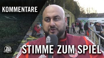 Die Stimme zum Spiel | DJK TuS Körne – Türkspor Dortmund 2000 (12. Spieltag, Bezirksliga Staffel 8)