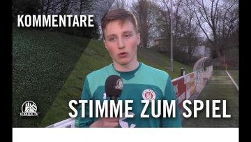 Die Stimme zum Spiel | Eimsbütteler TV U19 – FC St. Pauli U19 (Achtelfinale, Pokal)