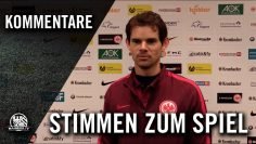 Die Stimme zum Spiel (Eintracht Frankfurt – SV Sandhausen, B-Junioren Bundesliga) | MAINKICK.TV