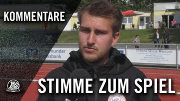 Die Stimme zum Spiel | Hombrucher SV U17 – Borussia Dortmund U16