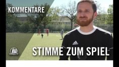 Die Stimme zum Spiel I FC Hamburg – Bramfelder SV IV (28. Spieltag, Kreisklasse B 3)