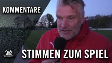 Die Stimme zum Spiel (SF Stuckenbusch – SV Schermbeck, Spiel um Platz 3, Kreispokal Recklinghausen)