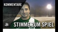 Die Stimme zum Spiel | SV Bochum-Vöde – Polizei SV Bochum (16. Spieltag, Kreisliga A1, Kreis Bochum)