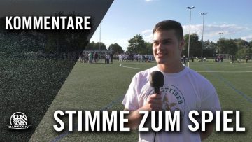 Die Stimme zum Spiel | SV Gronau – SG Westend (3. Spieltag, Relegation Gruppenliga)