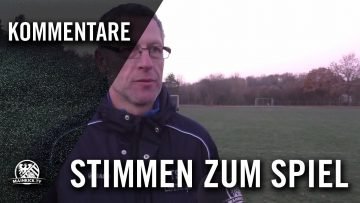 Die Stimme zum Spiel (TSV Lämmerspiel – TSV Heusentamm, U19 A-Junioren, Kreisliga A Offenbach)