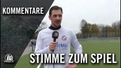 Die Stimme zum Spiel | TSV Stellingen 88 – FC Eintracht Lokstedt II (15. Spieltag, Kreisliga 2)