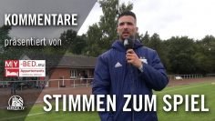 Die Stimme zum Spiel | TuS Dassendorf – TSV Buchholz 08 (5. Spieltag, Oberliga Hamburg)