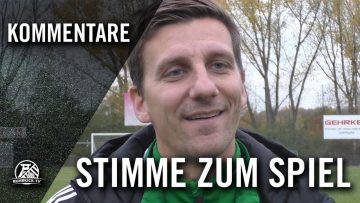 Die Stimme zum Spiel | TuS Wiescherhöfen – SC Obersprockhövel (13. Spieltag, Landesliga Staffel 3)