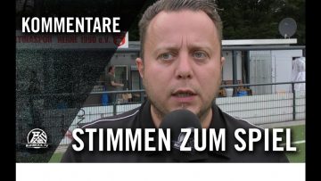 Die Stimmen | Firtinaspor Herne U19 – VfB Kirchhellen U19 (4. Spieltag, Aufstiegsrunde, Staffel 5)
