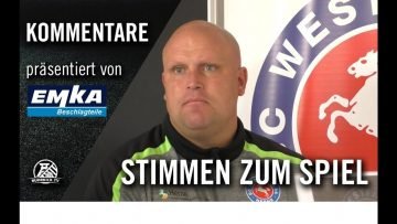 Die Stimmen | SC Westfalia Herne – TuS Ennepetal (3.Spieltag, Oberliga) | Pra?sentiert von EMKA