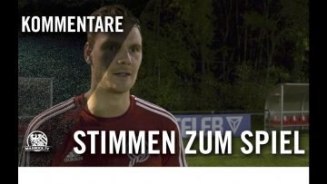 Die Stimmen zum Spiel | 1. FC 09 Oberstedten –  Usinger TSG (Kreispokal)
