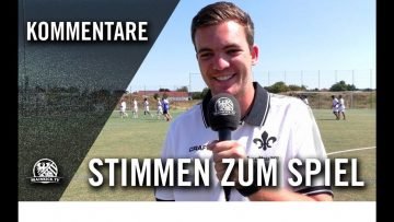 Die Stimmen zum Spiel | 1. FC 1906 Erlensee U17 – SV Darmstadt 98 U17 (2. Spieltag, U17 Hessenliga)