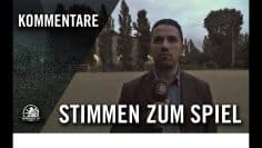 Die Stimmen zum Spiel | 1. FC Afrisko – SV Tasmania Berlin II (Testspiel)