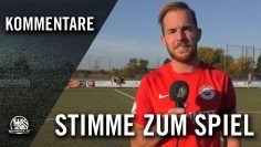 Die Stimmen zum Spiel | 1. FC Erlensee – Rot-Weiss Walldorf (15. Spieltag, Verbandsliga Süd)