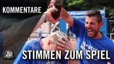 Die Stimmen zum Spiel (1. FC Hagenshof – Duisburger FV 08 II, Kreisliga B2, Kreis Duisburg)