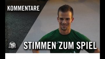 Die Stimmen zum Spiel | 1. FC Lorsbach – SV Wallrabenstein (Testspiel)