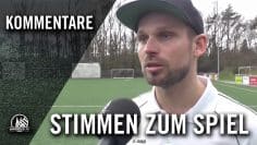 Die Stimmen zum Spiel (1. FC Spich – S.C. Fortuna Köln II, Bezirksliga, Staffel 1) | RHEINKICK.TV