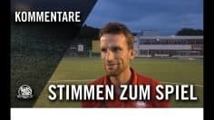 Die Stimmen zum Spiel | 1. FC-TSG Königstein – SV Rot-Weiss Hadamar (1. Runde, Hessenpokal)