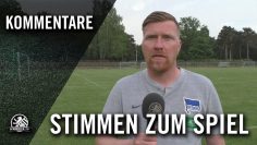 Die Stimmen zum Spiel | 1. FC Union Berlin U17 – Hertha BSC U17 (Halbfinale, Pokal der B-Junioren)