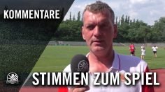 Die Stimmen zum Spiel (1. FC Union Berlin – FC Hertha 03 Zehlendorf, Finale, Berliner Pokal)