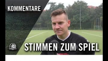 Die Stimmen zum Spiel | 1. FC Wilmersdorf – Frohnauer SC (5. Spieltag, Landesliga, Staffel 2)