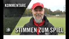 Die Stimmen zum Spiel | 1. FC Wilmersdorf II – BSV 1892 II (10. Spieltag, Kreisliga B, Staffel 6)