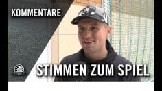 Die Stimmen zum Spiel | Achtzehnvierundneunzig – FC Liria (13. Spieltag, NOFV-Futsal-Liga)