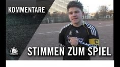 Die Stimmen zum Spiel | Altona 93 U19 – SC Vorwärts-Wacker 04 Billstedt U19 (A-Oberliga)